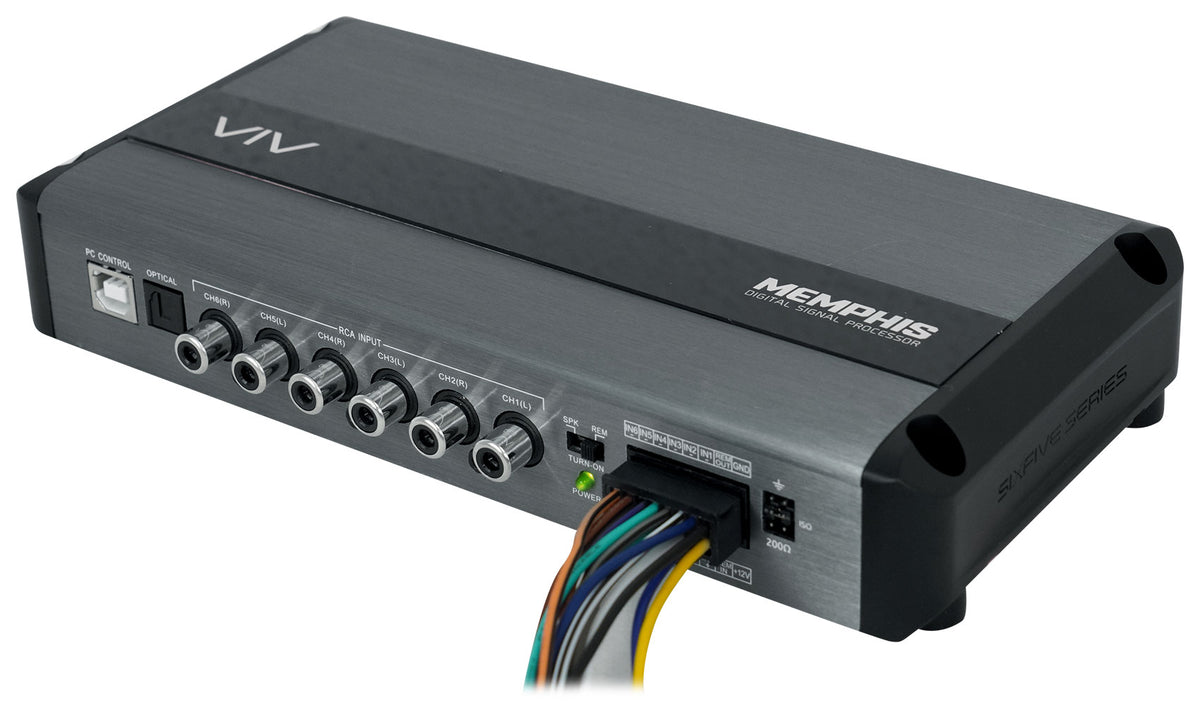 VIV68DSP 6-In 8-Out Car Digital Signal Processor + Display Remote
