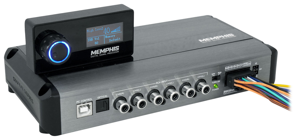 VIV68DSP 6-In 8-Out Car Digital Signal Processor + Display Remote
