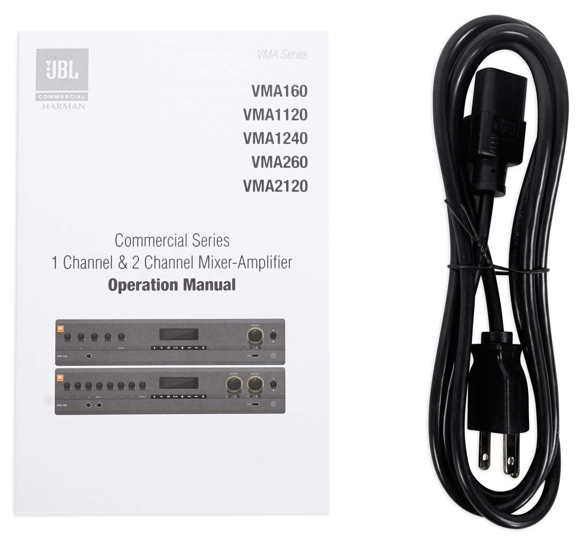 VMA260 120W 70V Mixer/Amplifier with Bluetooth, 8 Channel Inputs