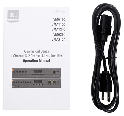 VMA260 120W 70V Mixer/Amplifier with Bluetooth, 8 Channel Inputs