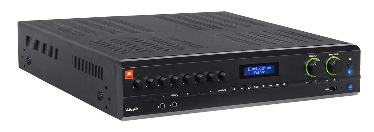 VMA260 120W 70V Mixer/Amplifier with Bluetooth, 8 Channel Inputs