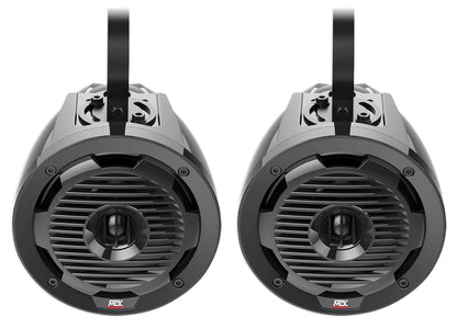 Pair WET65T 6.5” Marine Wakeboard Tower Speakers