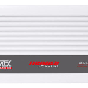 MTX WET75.4 400 Watt RMS 4-Channel Marine Amplifier Amp 4 Boat/ATV/UTV/RZR/Cart