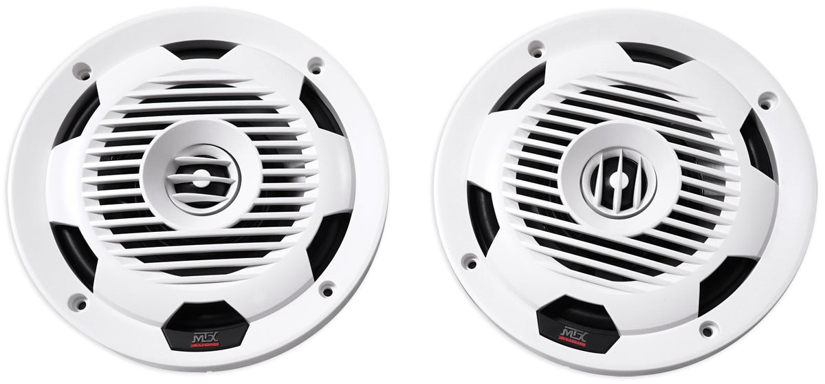 Pair WET77-W 7.7” Marine Coaxial Speakers in White