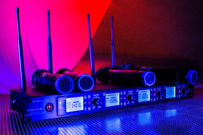 WM-419 4-Channel UHF Wireless Handheld Microphone System