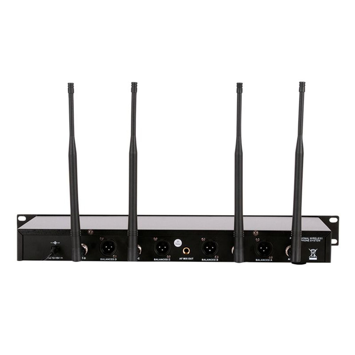 WM-419 4-Channel UHF Wireless Handheld Microphone System