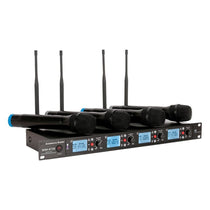 WM-419 4-Channel UHF Wireless Handheld Microphone System