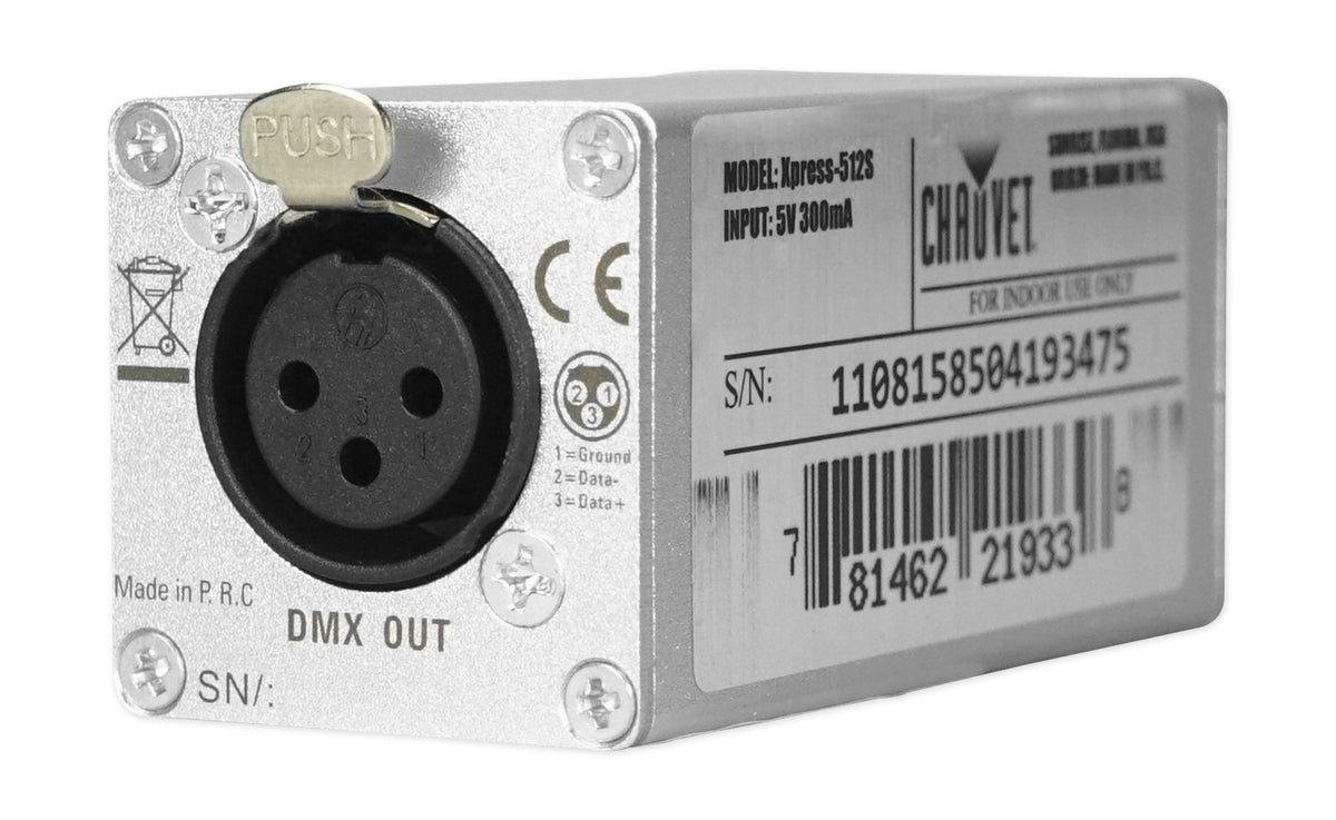 Xpress-512S Aluminum DMX Lighting Interface for ShowXpress Software