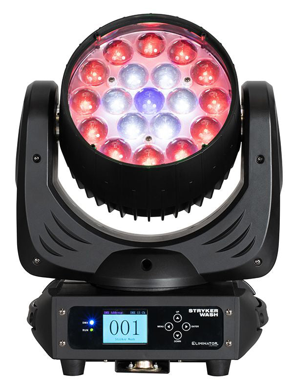 Eliminator Lighting ADJ Stryker Wash RGBW LED Moving Head Light w/Motorized Zoom