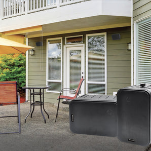 2 Rockville HP65S-8 Black 6.5" Indoor/Outdoor Swivel Home Theater Speakers 8-ohm