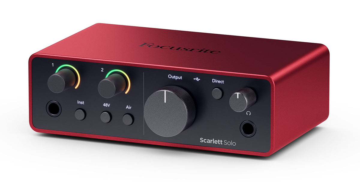 Scarlett Solo 4th Gen Studio Recording USB Audio Interface + Software