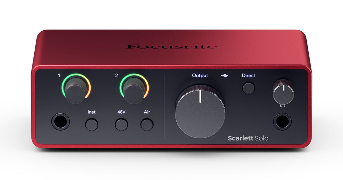 Scarlett Solo 4th Gen Studio Recording USB Audio Interface + Software
