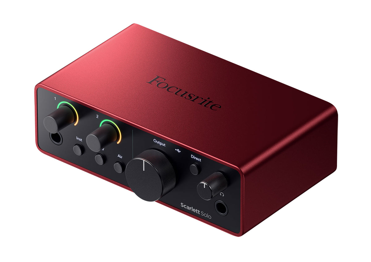 Scarlett Solo 4th Gen Studio Recording USB Audio Interface + Software