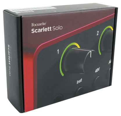 Scarlett Solo 4th Gen Studio Recording USB Audio Interface + Software