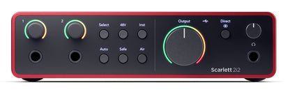 Scarlett 2i2 4th Gen Studio Recording USB Audio Interface + Software