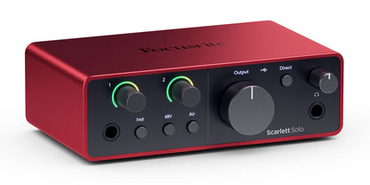 Scarlett Solo 4th Gen Studio Recording USB Audio Interface + Software