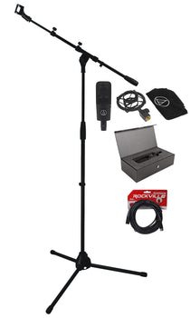 AT4040 Condenser Microphone with XLR Cable & Tripod Boom Stand