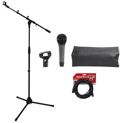 ATM410 Dynamic Cardioid Microphone with Tripod Stand and XLR Cable