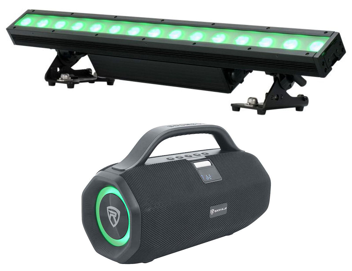 Encore LB15 IP Outdoor Wireless DMX LED Strip Wash Light + Speaker