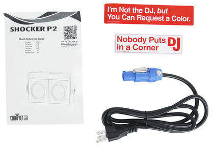 Chauvet DJ SHOCKER P2 RGBA+WW LED DMX Dual Zone Party Stage Blinder Light