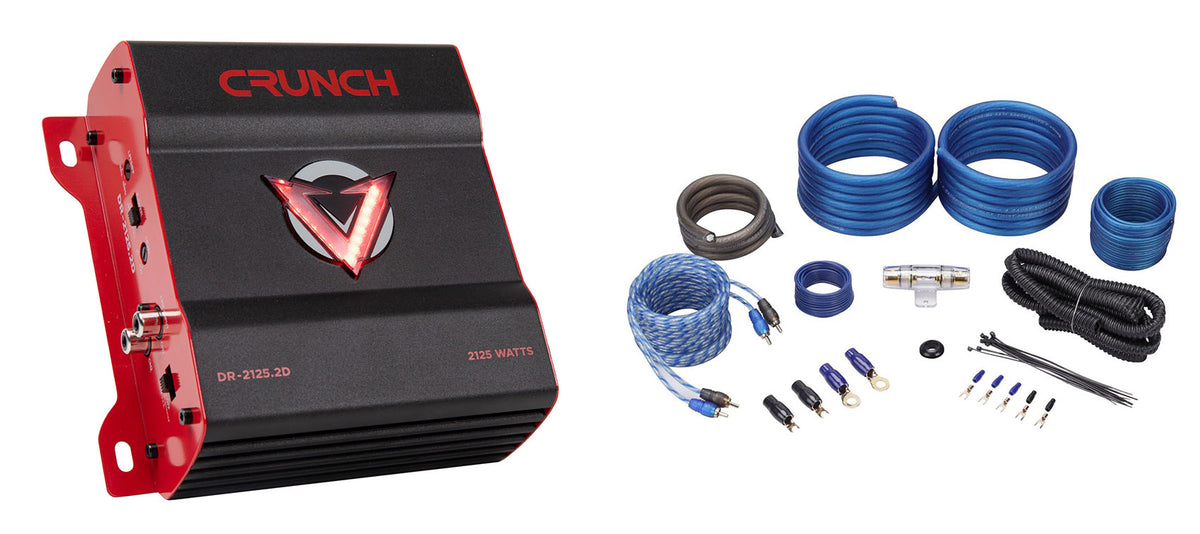 DR-2125.2D 2125W 2-Channel Amplifier + RWK41 Amp Kit