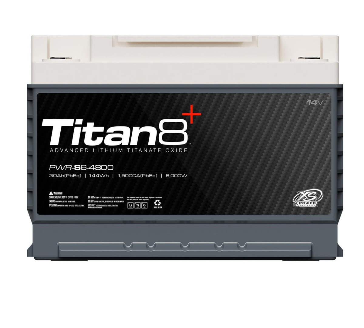 XS Power PWR-S6-4800 14V 6000W Titan8 Lithium Battery, Max 2000Amps