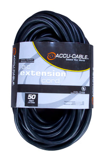 American DJ EC163-50 50 Foot 16 Guage Power AC Extension Cord w/ Edison Socket