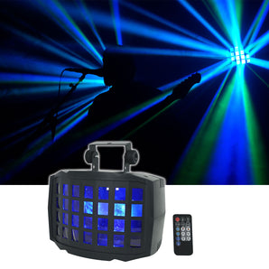 Rockville BD20 Battery Powered DJ Party Dance Floor Derby Light w Wireless DMX