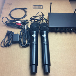 RKI65BT GS Dual UHF Wireless Microphones+Bluetooth Karaoke Mic Interface
