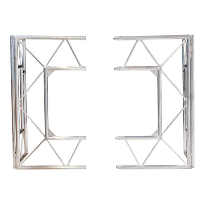 Pro Event Table 2 Foldable Portable Metal DJ Booth Facade + Bag