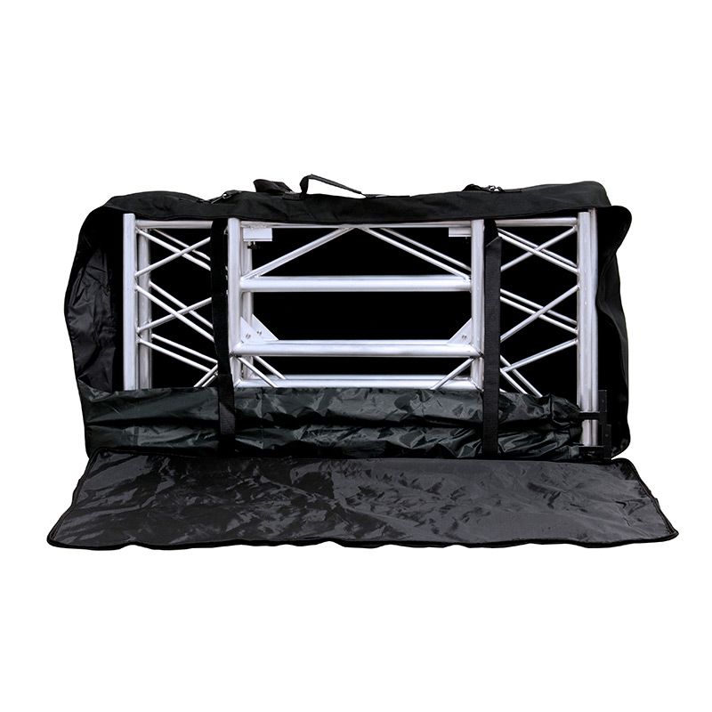 Pro Event Table 2 Foldable Portable Metal DJ Booth Facade + Bag