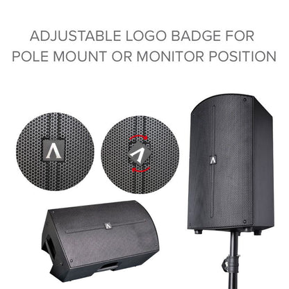 2 Avante Audio A15X 1200W 15" 2-Way Powered DJ PA Speakers+Stands+Microphone