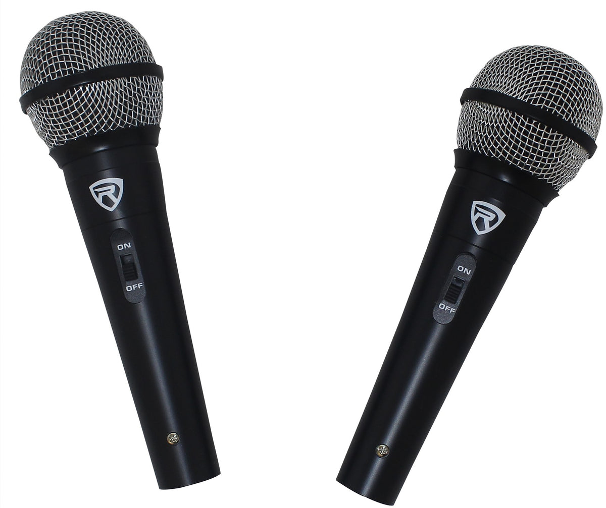 Rockville RPG2X12 BOX 1 includes 2x 12" 1400w DJ PA Passive Speakers+2 Stands+2 Mics+Cables