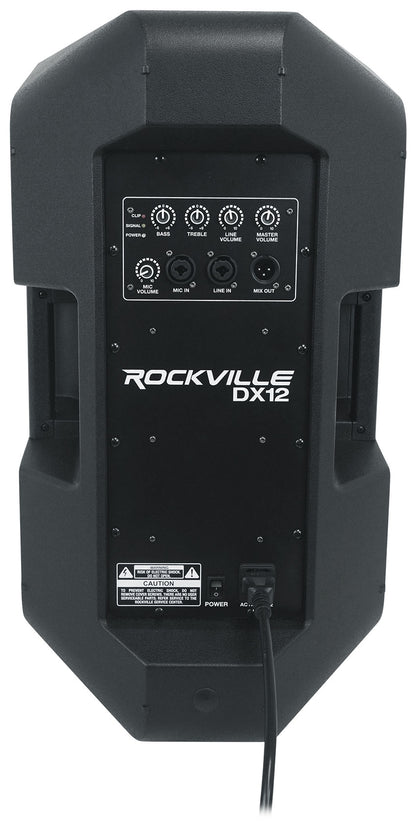 Rockville DX12 12" Class D 2000w PRO Powered Active DJ PA Speaker 500w RMS! Loud