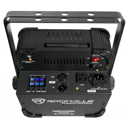 (10) BEST PAR 60 Rechargeable Wash Lights w/ Wireless DMX Controller
