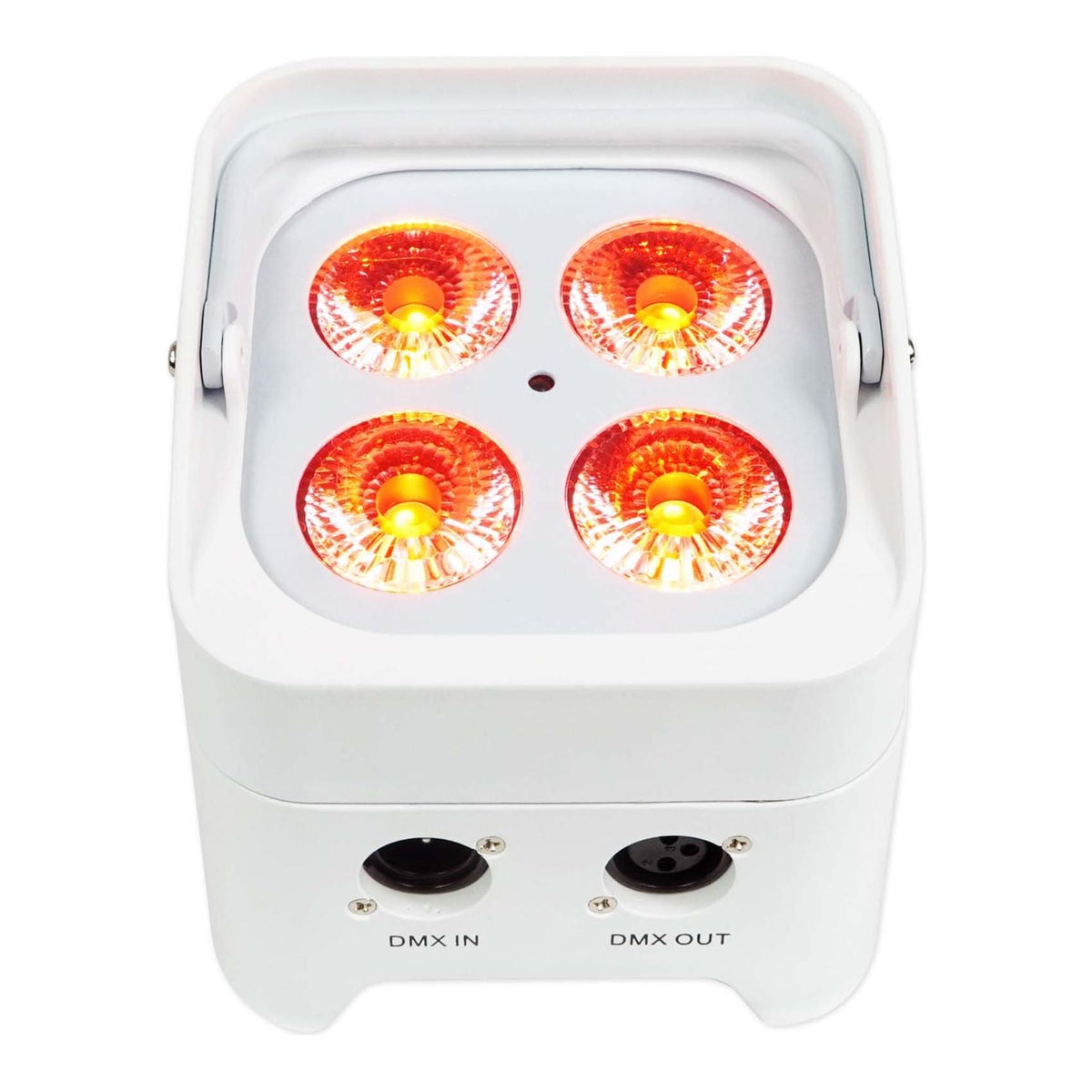 (12) BEST PAR 50 White Battery Wash Lights+ROCKFORCE W2 Controller