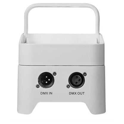 (12) BEST PAR 50 White Battery Wash Lights+ROCKFORCE W2 Controller