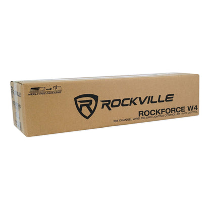 (12) BEST PAR 60 Battery Wash Lights+ROCKFORCE W4 DMX Controller