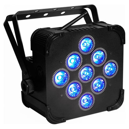 (12) BEST PAR 60 Battery Wash Lights+ROCKFORCE W4 DMX Controller