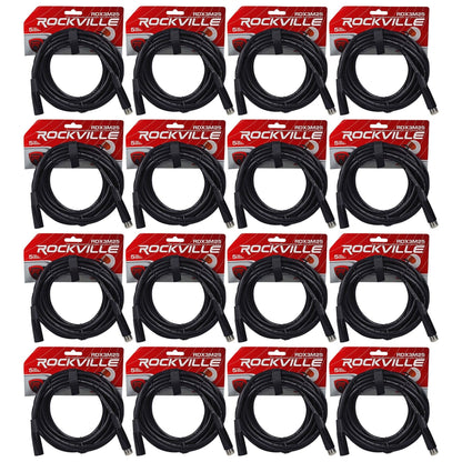 (16) DMX3P25FT 25 Ft 3-Pin DMX Cables