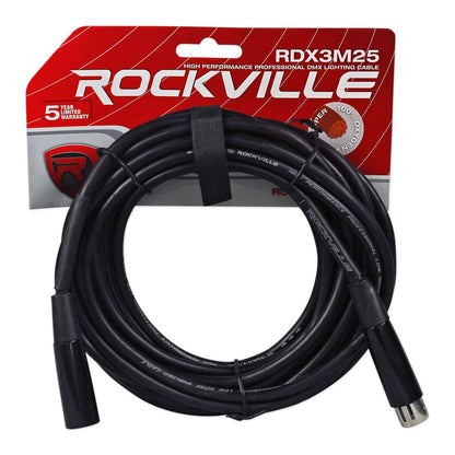 (16) DMX3P25FT 25 Ft 3-Pin DMX Cables