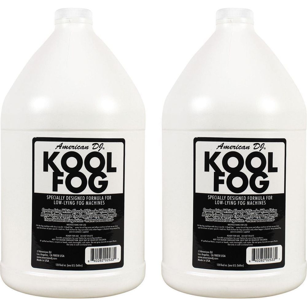 (2) Kool Fog 1-Gallon Low-Lying Fog Machine Fluid