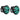 (2) American DJ VERTIGO HEX LED 12 Watt 6-Color Dance Floor Effect Lights