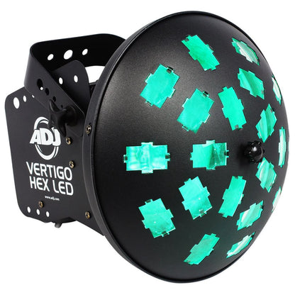 (2) VERTIGO HEX LED 12W 6-Color Dance Floor FX Lights + Strobe Light