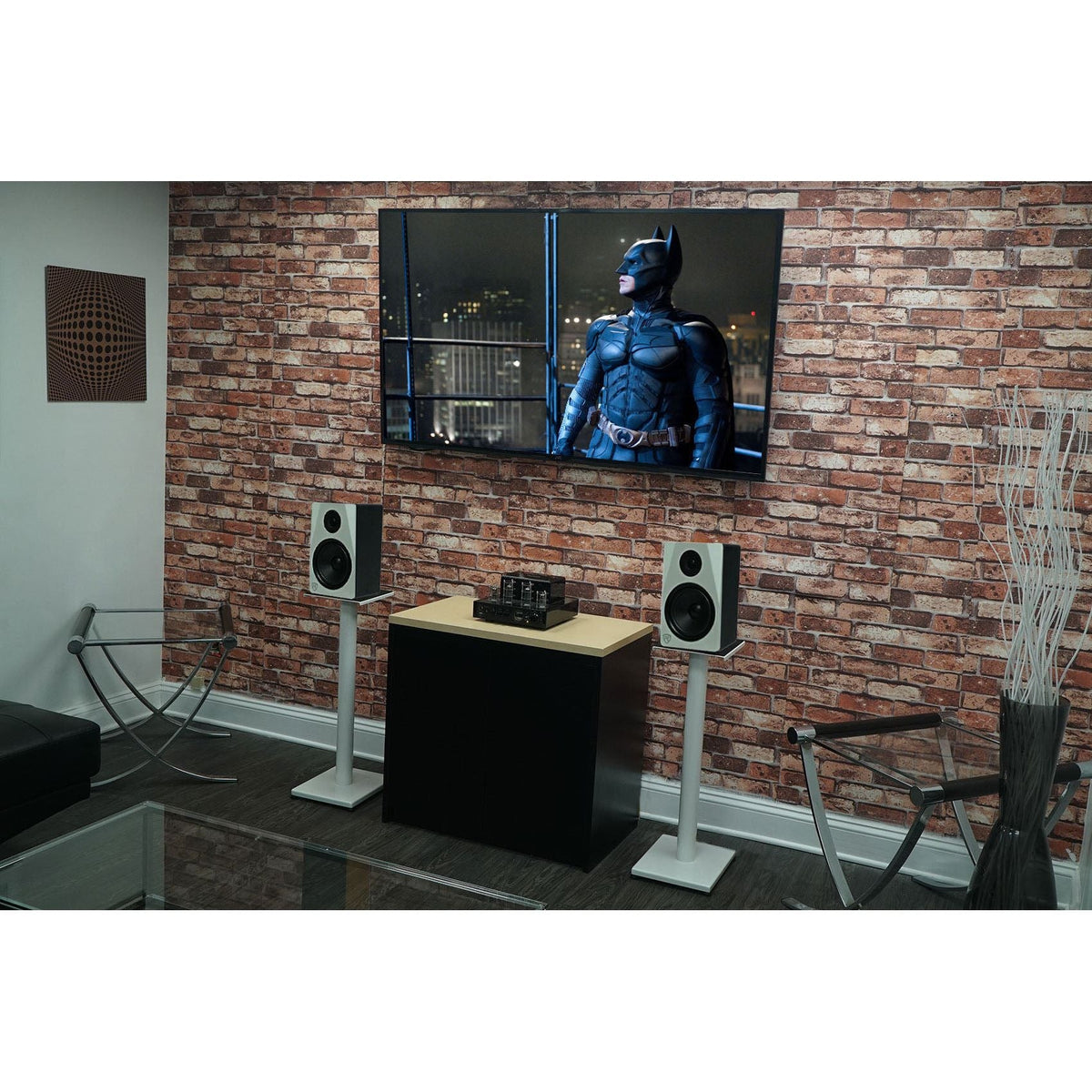 (2) 305P MkII Monitors + 29" White Stands