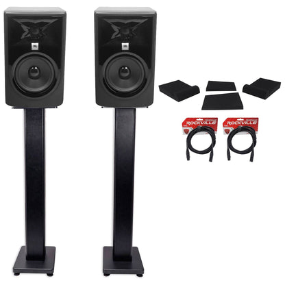 (2) 305P MkII Monitors + Stands + Isolation Pads + XLR Cables