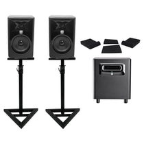 (2) 305P MkII Monitors + Stands + Pads + LSR310S Subwoofer