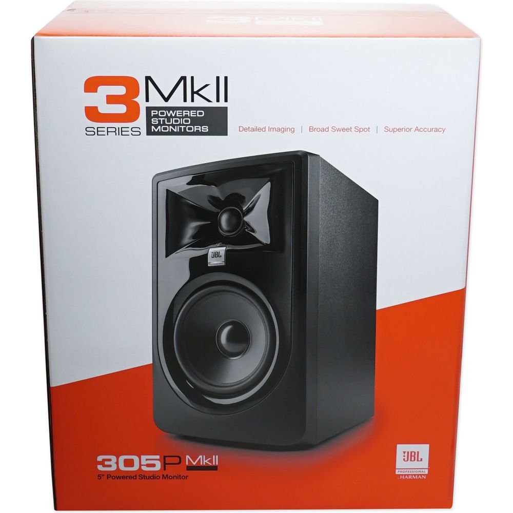 (2) 305PMKII 5" Powered Studio Monitors 2-Pack