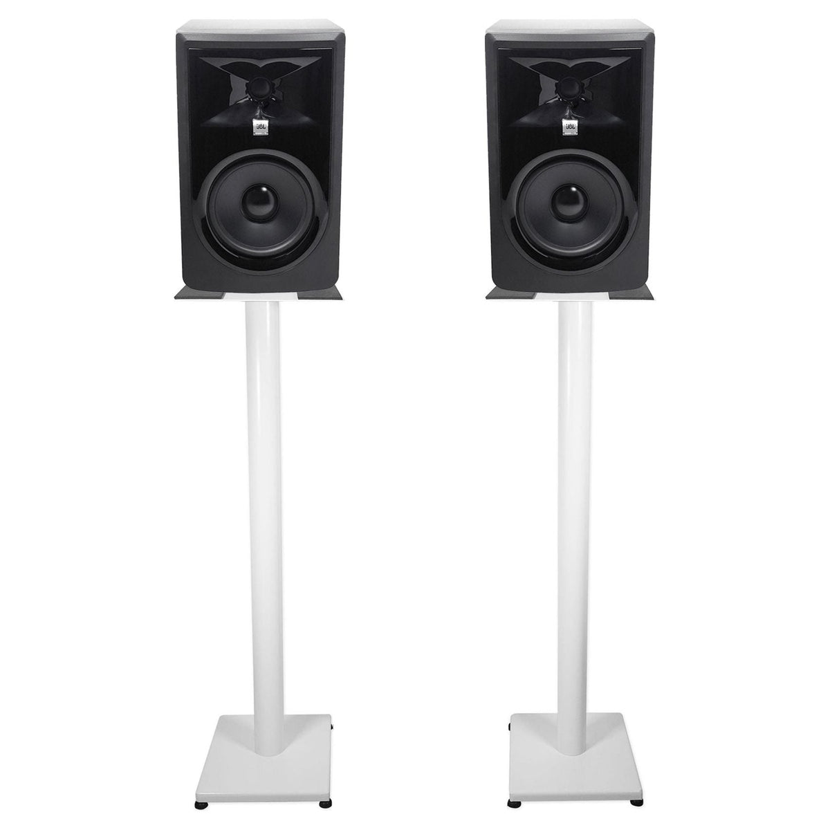 306P MkII 6" Studio Monitor Pair with 37" White Steel Stands