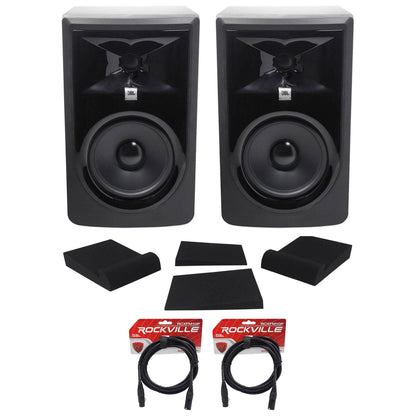 306P MkII 6" Studio Monitor Pair with Isolation Pads & XLR Cables